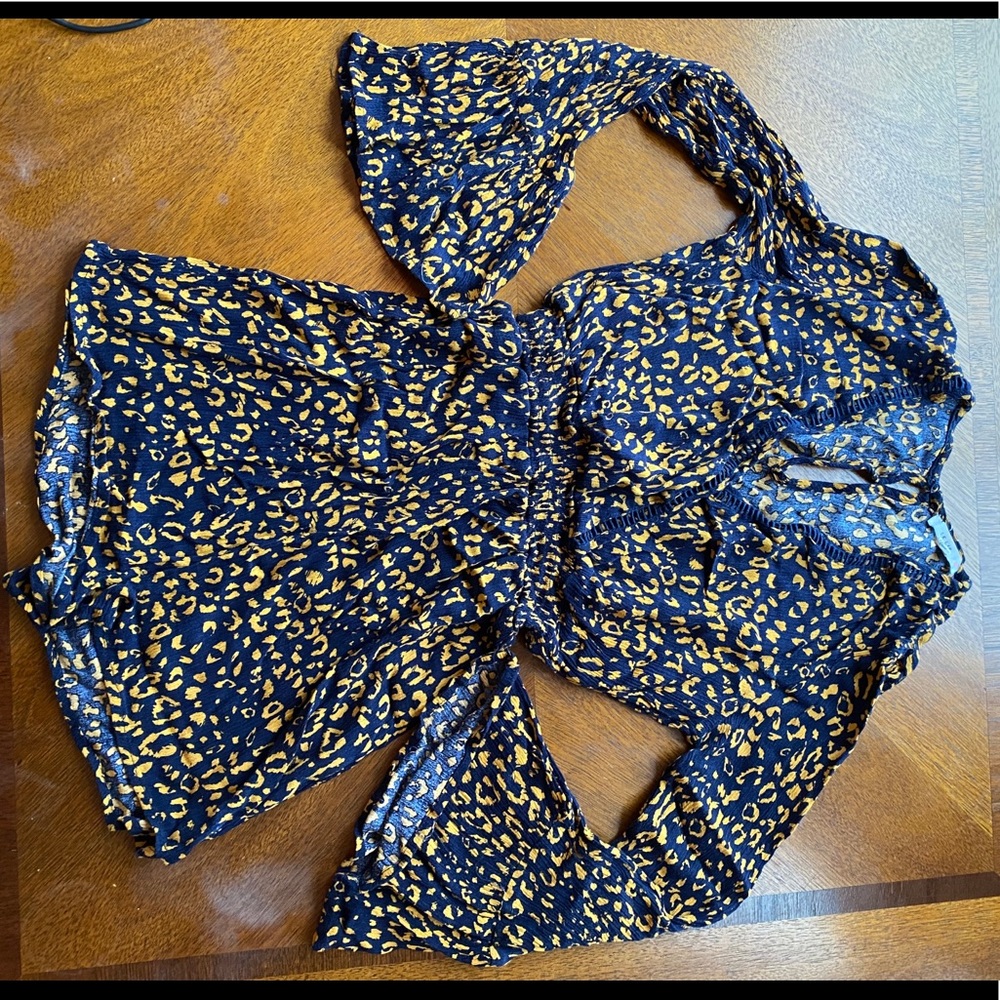 le lis boutique cheetah print romper